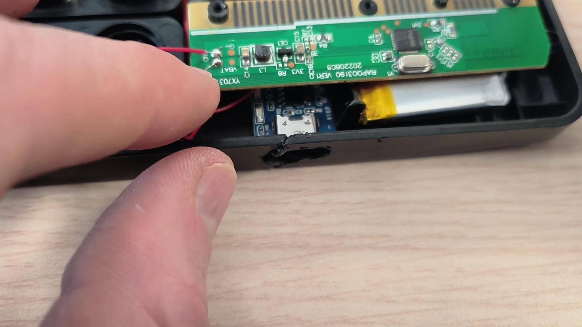 Soldering Battery