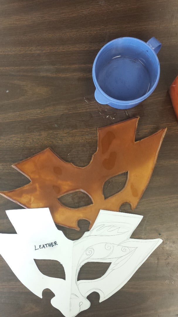 Leather Dragon Mask Part I - Design and Cutting : 8 Steps - Instructables leather-dragon-mask-part-i-design-and-cutting-8-steps-instructables