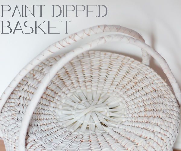 Painted Dipped Basket Tutorial 