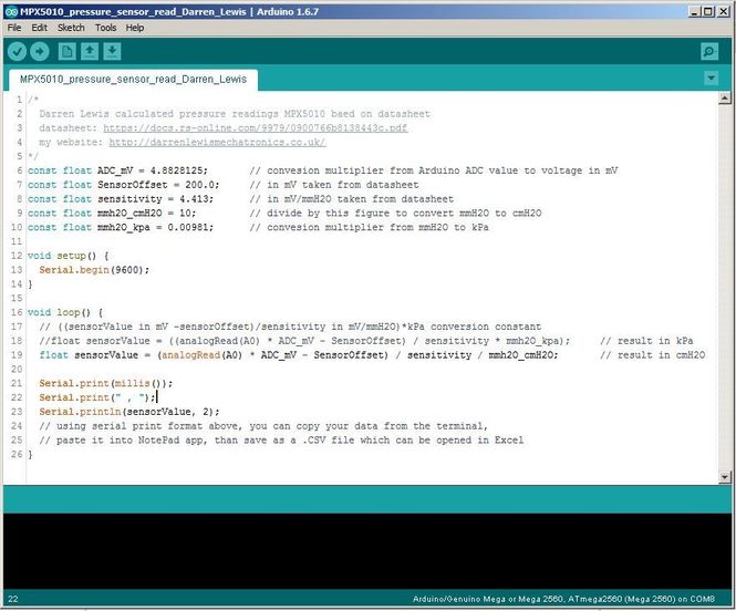 How to Read MPX5010 Differential Pressure Sensor With Arduino : 5 Steps ...