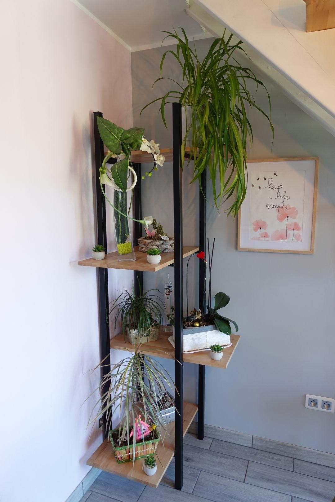 Corner Shelf for Plants in Wood and Metal 10 Steps (with Pictures