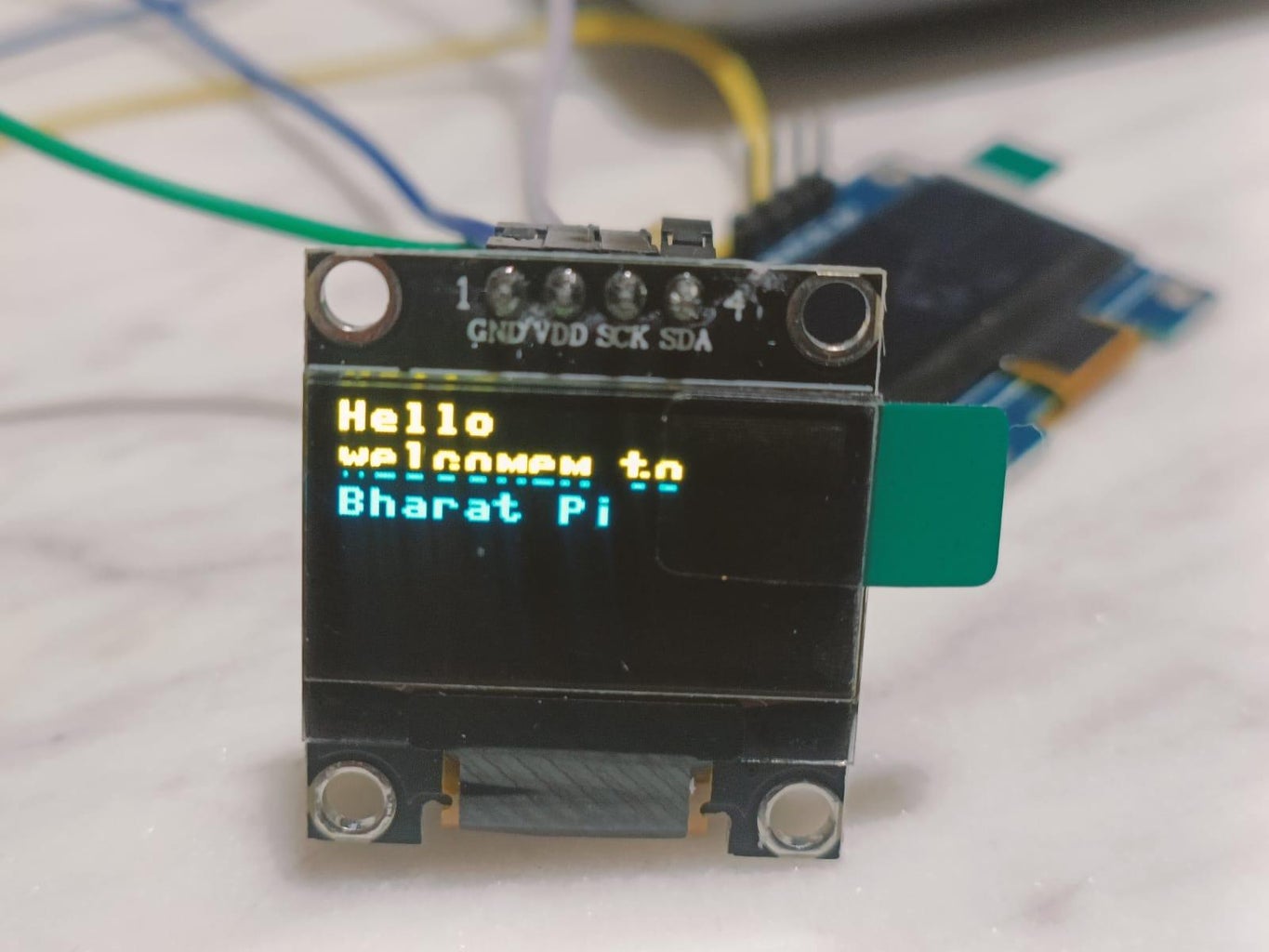 OLED Sensor With Micropython Using BharatPi Board : 4 Steps - Instructables