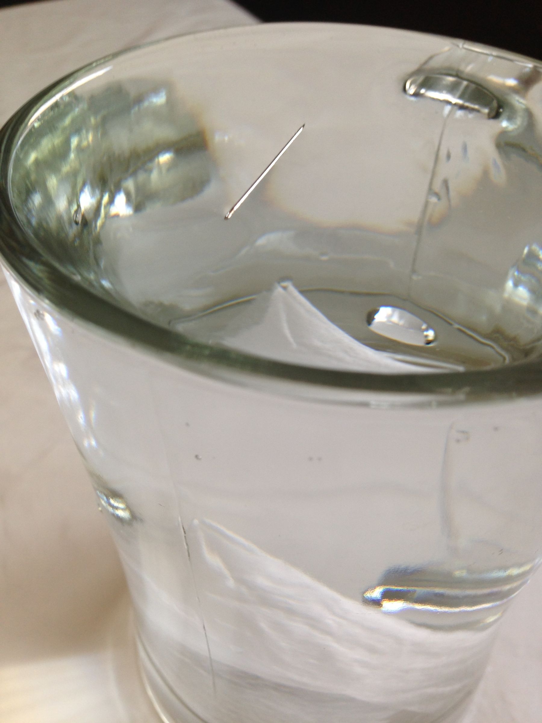 Needle Floating on the Surface of the Water Instructables