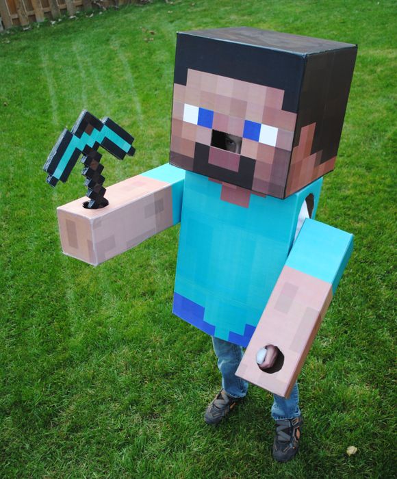 Minecraft Steve Robe Minecraft Steve Costume : 6 Steps (with Pictures) - Instructables