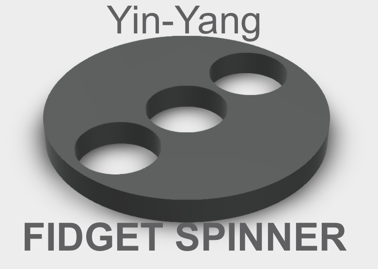 3D Printed Yin-Yang Fidget Spinner