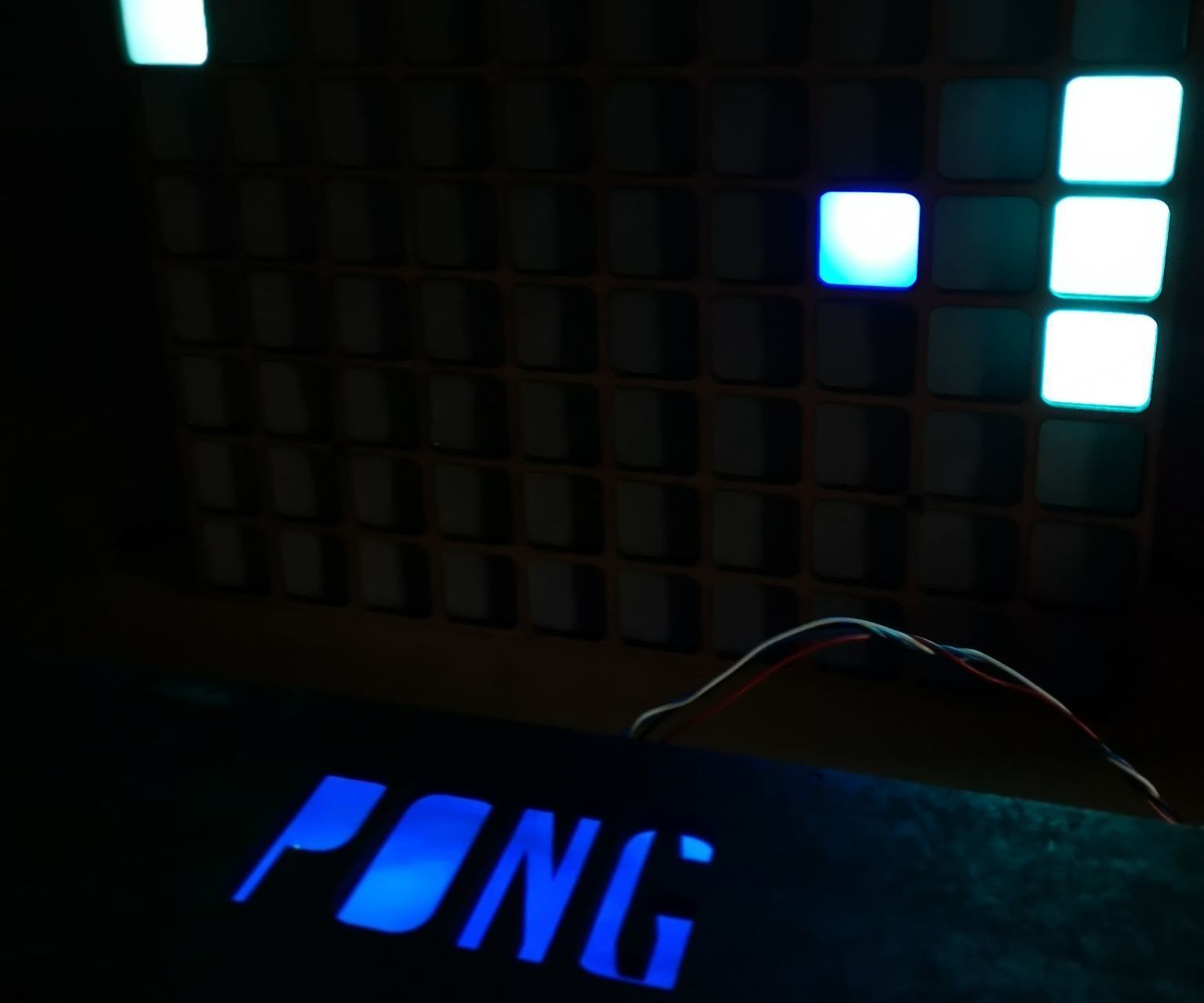 Pong Op Een Zelfgemaakt Ledgrid 