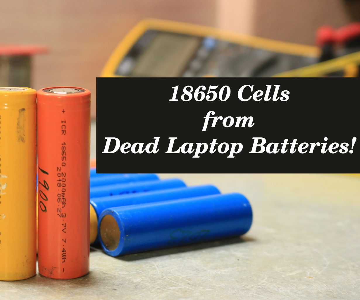 How to Get 18650 Cells From Dead Laptop Batteries!  
