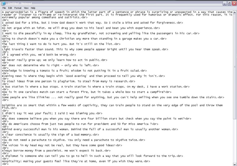 Quick Formatting With Notepad and Word : 8 Steps - Instructables