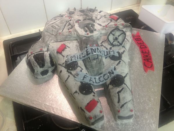 Millennium Falcon Cake