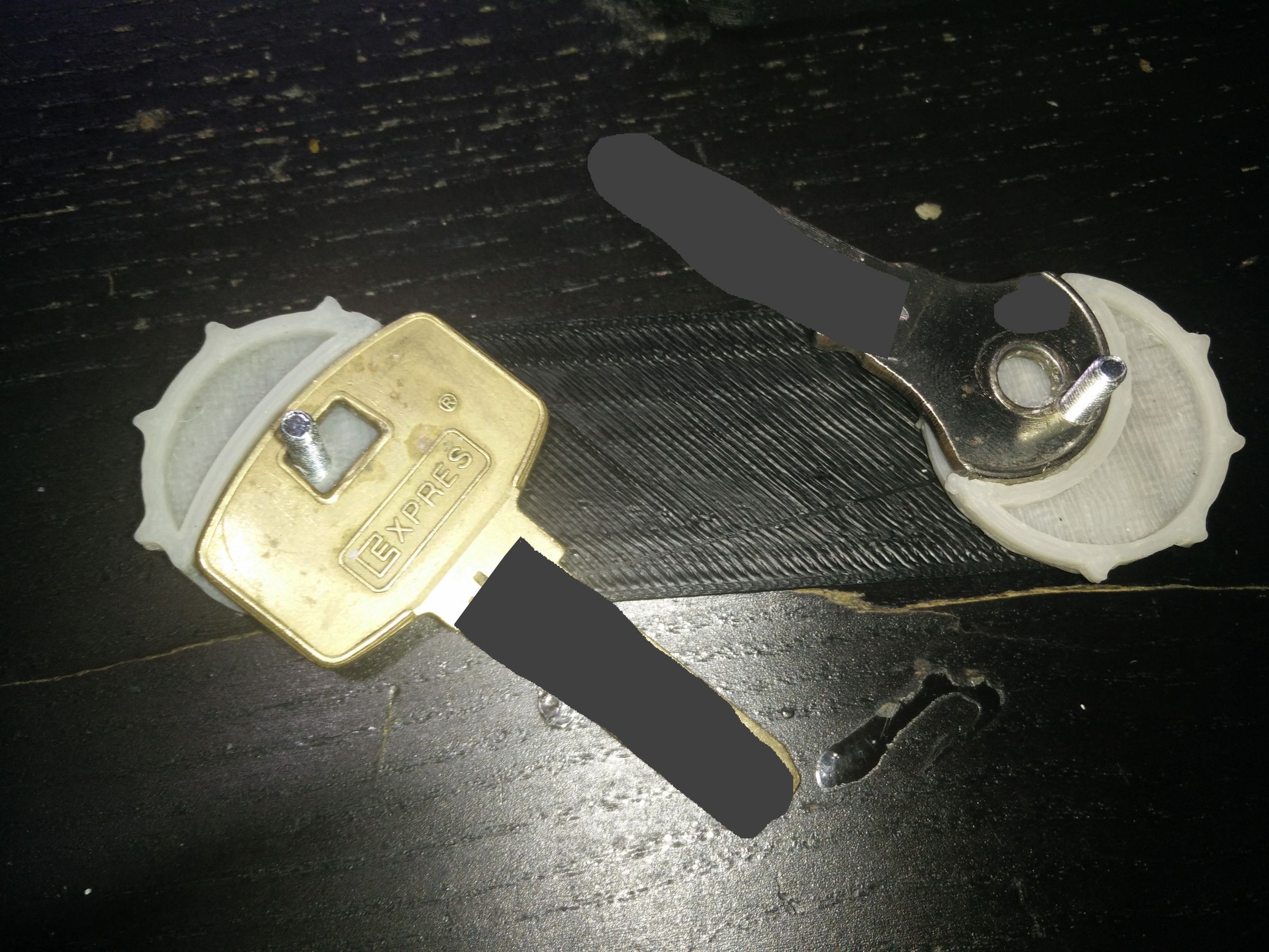 Swiss Army Knife Style Key Holder (w/ Knife, Sim Tool & Flashlight) 4