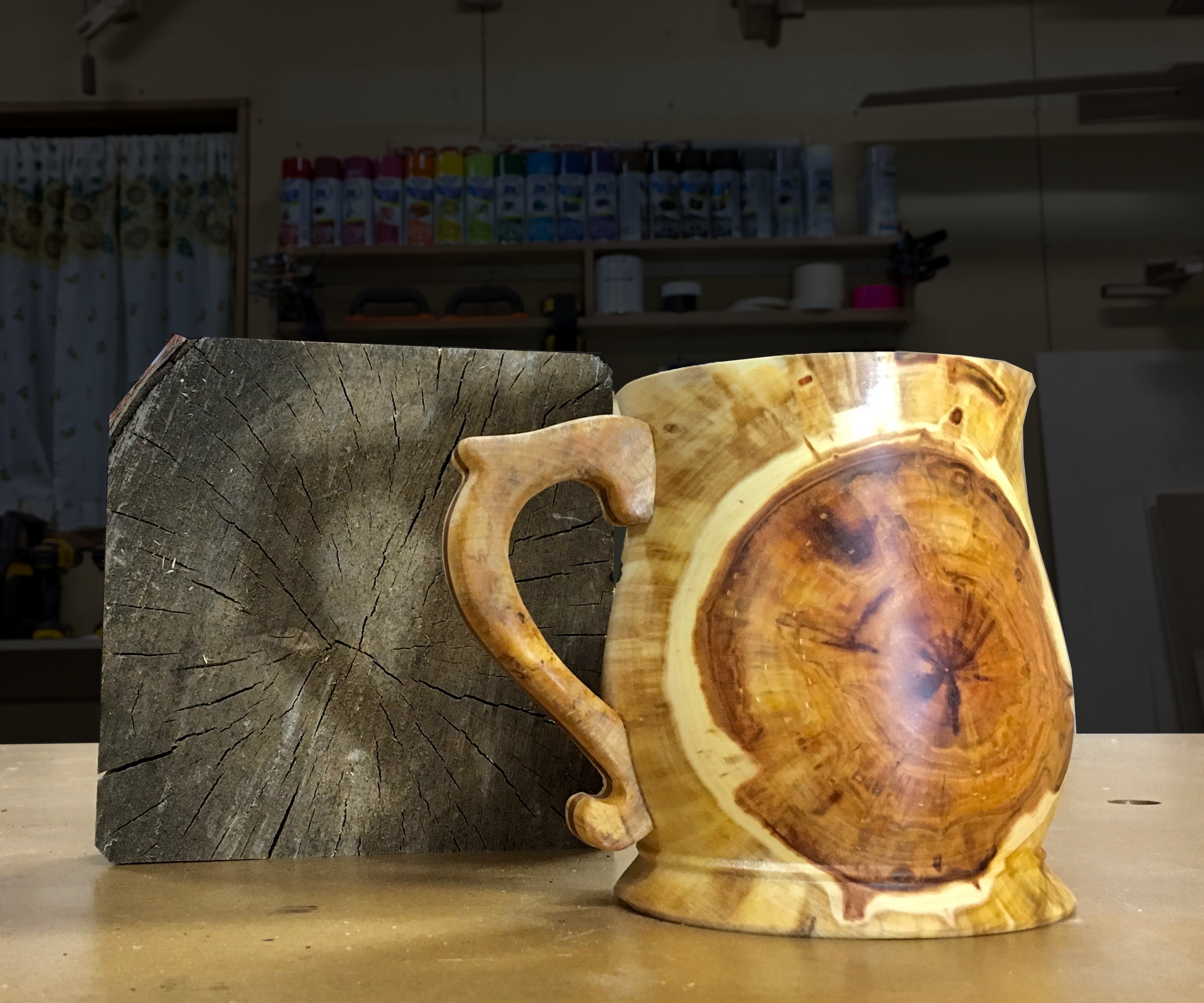 Turning Firewood Into a Cup