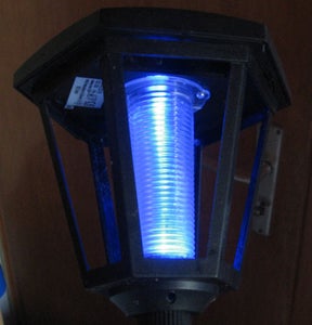 The Lantern in the Garden Had Orange LEDs in It