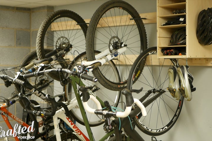 安裝您的自行車並享受井井有條的自行車區!