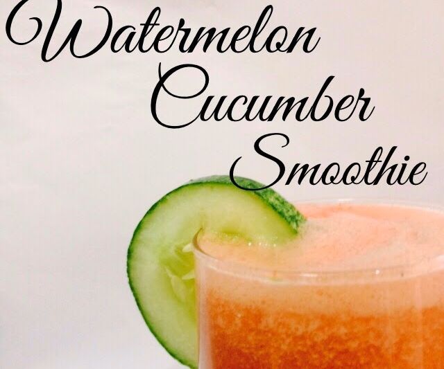 Watermelon Cucumber Smoothie