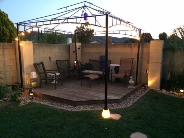 Lit Gazebo Footing (landscape Lighting)