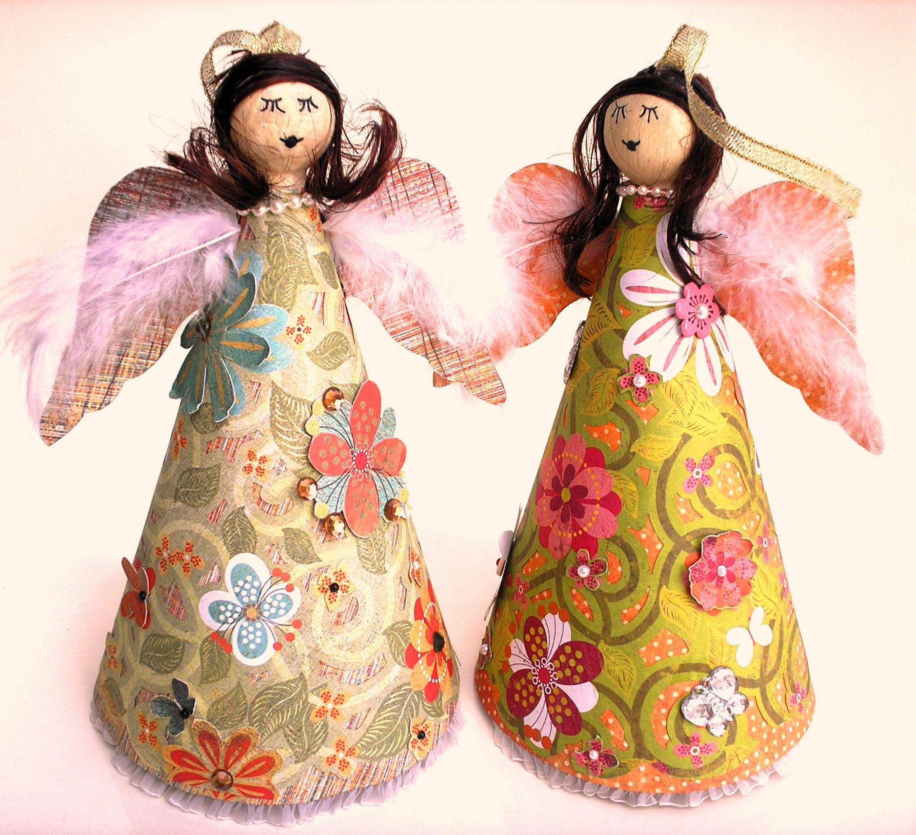 Tropical Angel Christmas Ornament