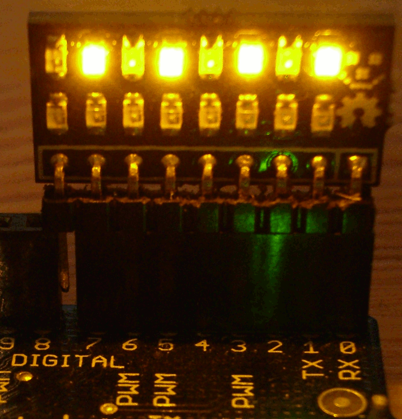 Breadboard LED indicator