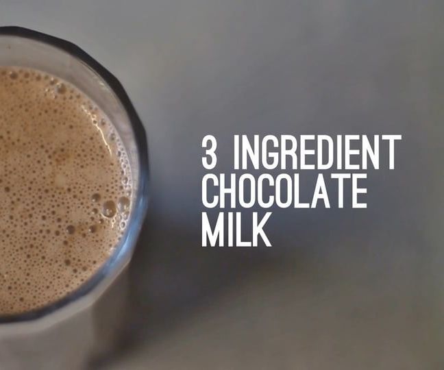 3 Ingredient Chocolate Milk