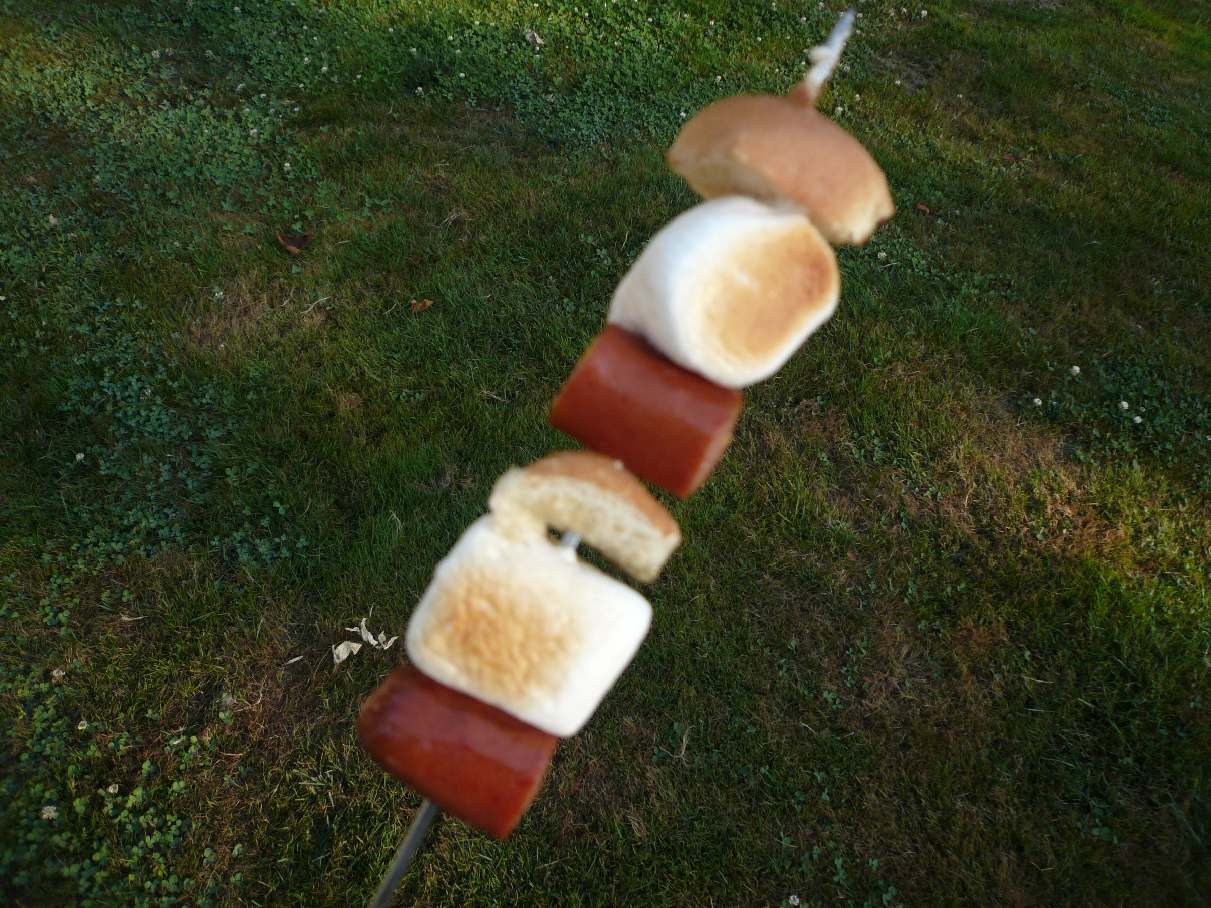 Fluffy Cheesy Weiner Kebabs