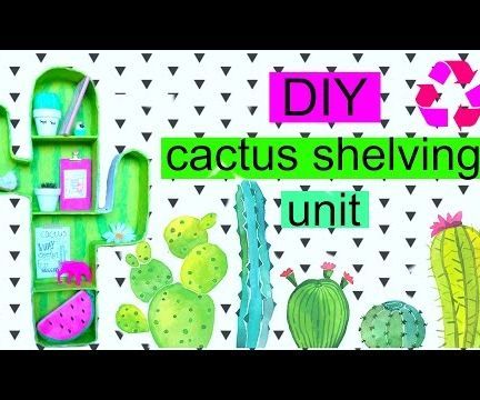 DIY Cactus Shelving Unit