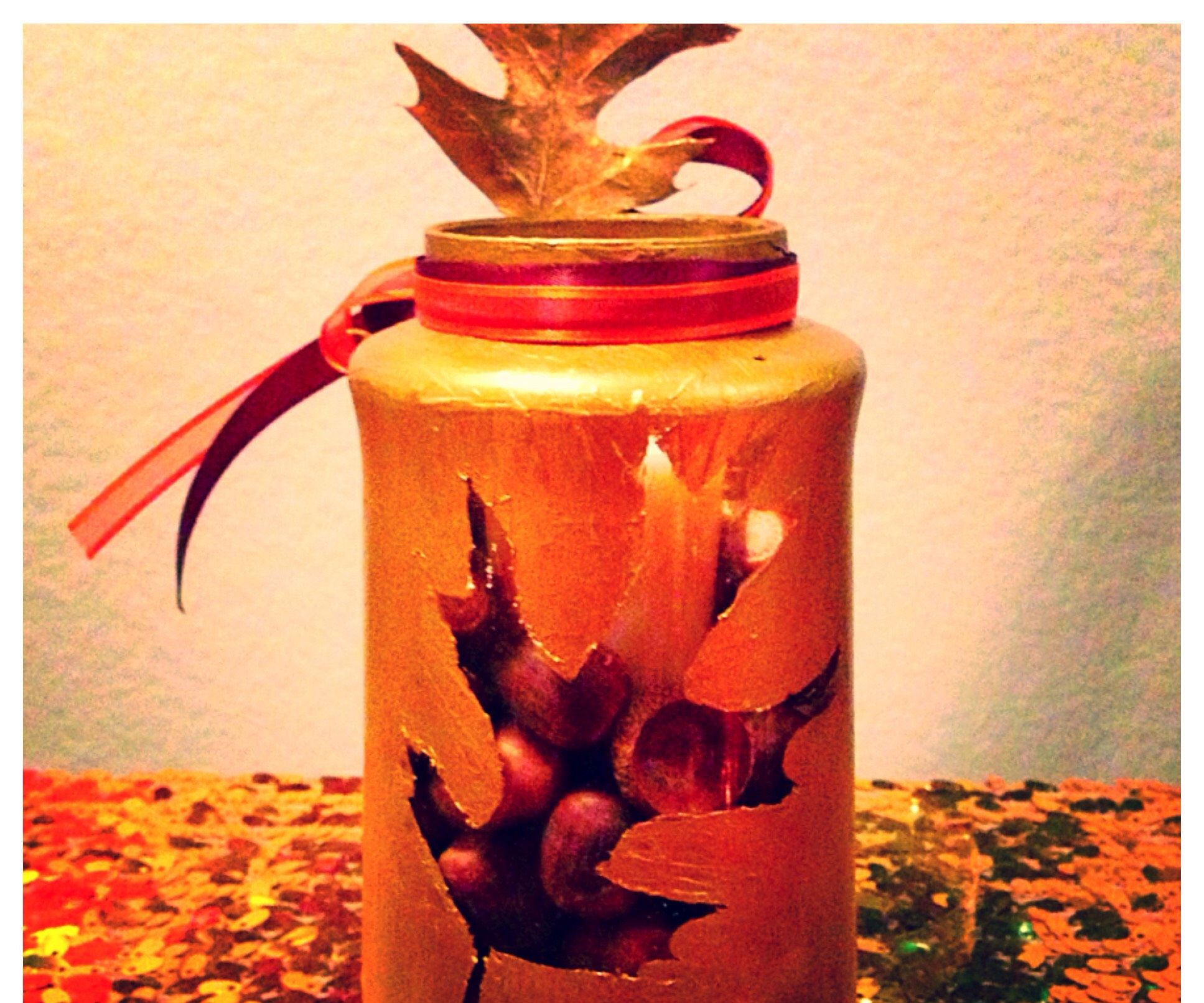 Upcycle Thanksgiving Candle