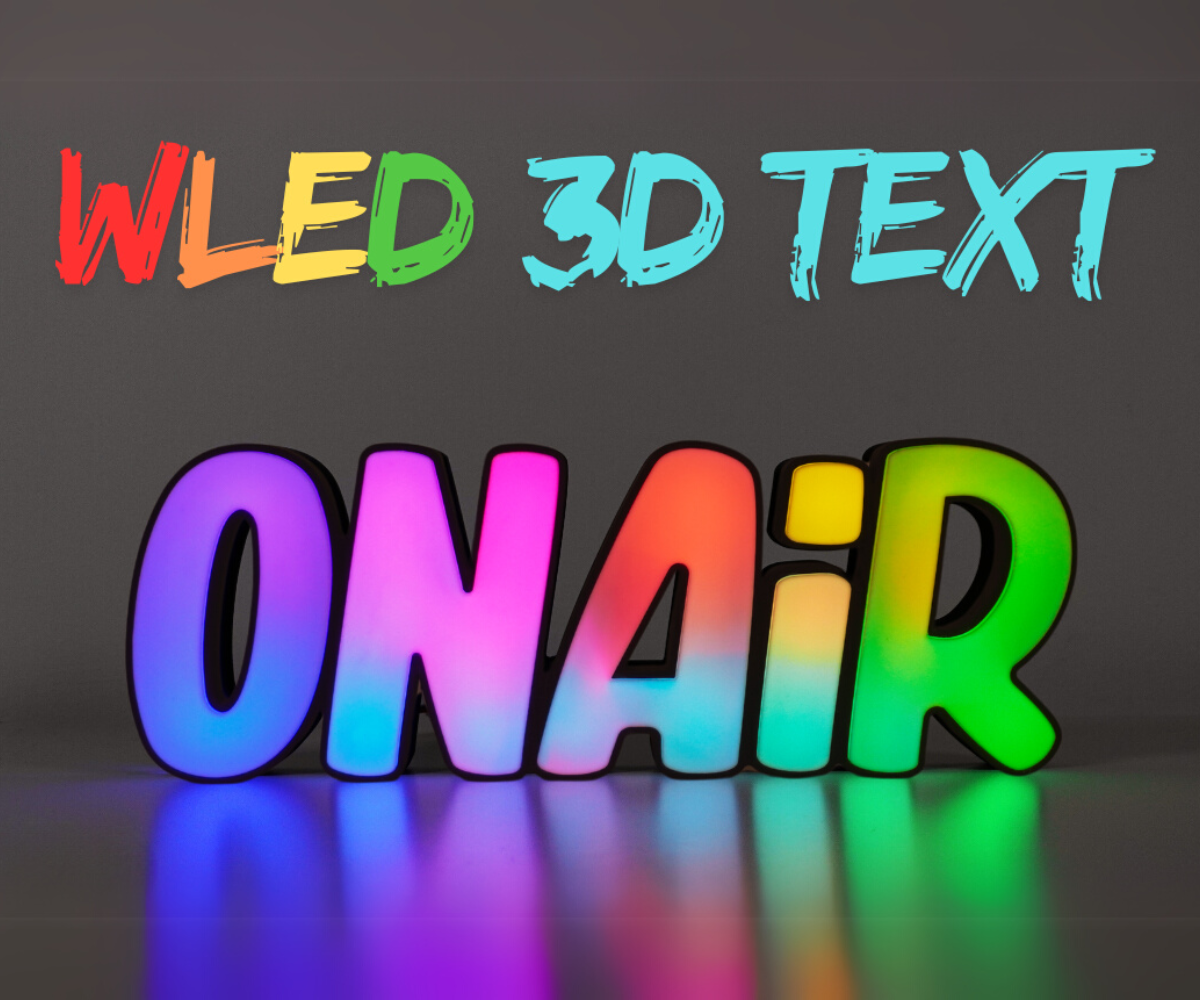 3D LED Sign With WLED – No Soldering Required!