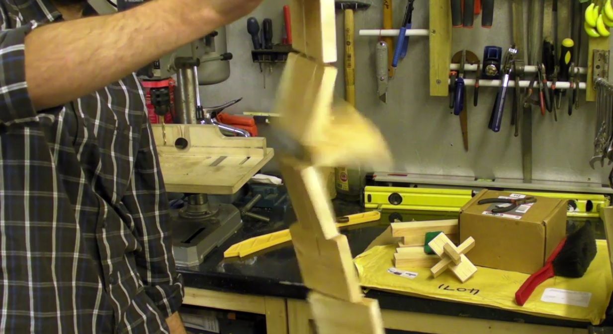 Tumbling Blocks / Jacob's Ladder / Click Clack Wooden Toy