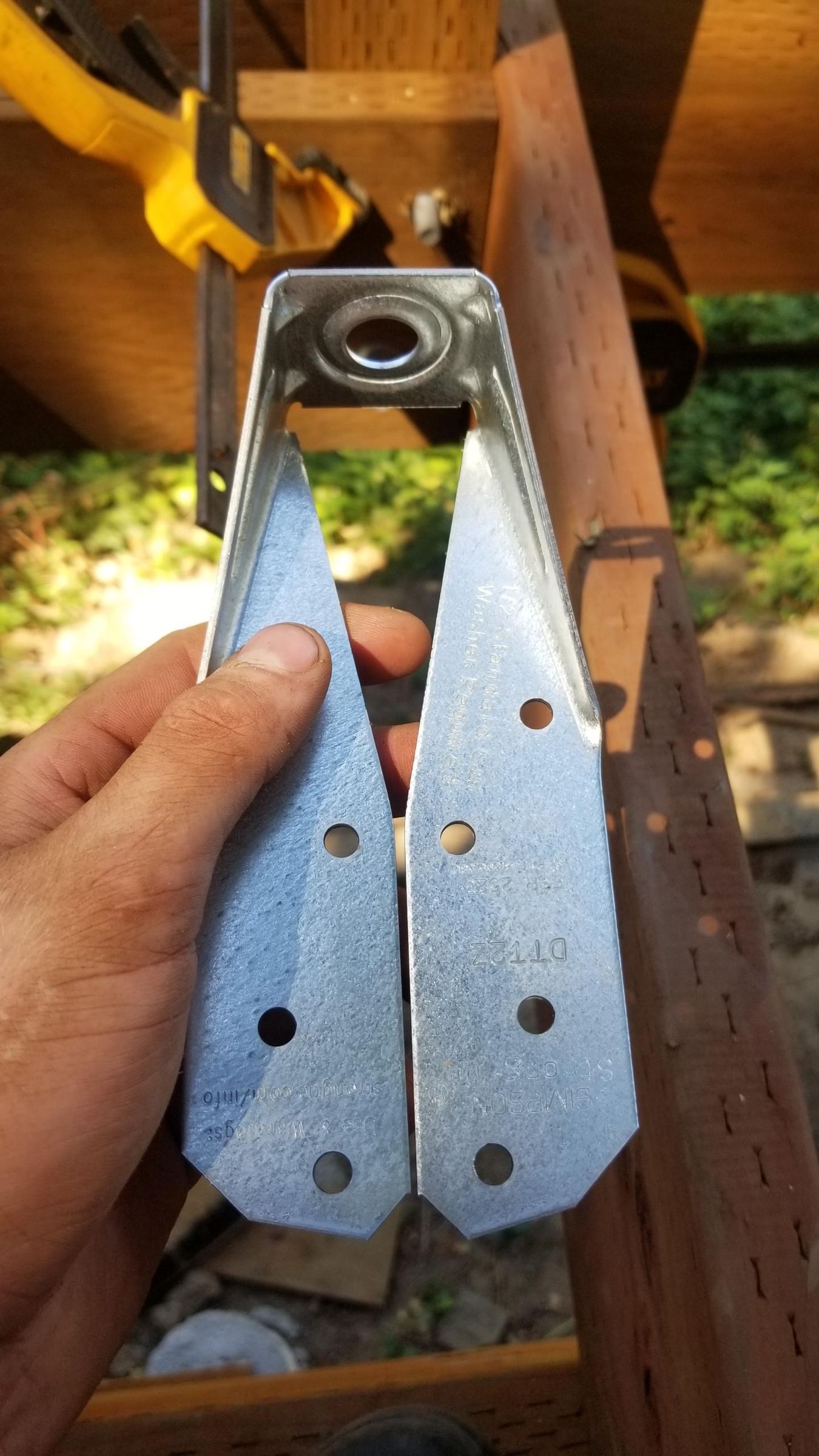 How to Attach Railing Posts to a Deck Frame : 10 Steps (with Pictures ...