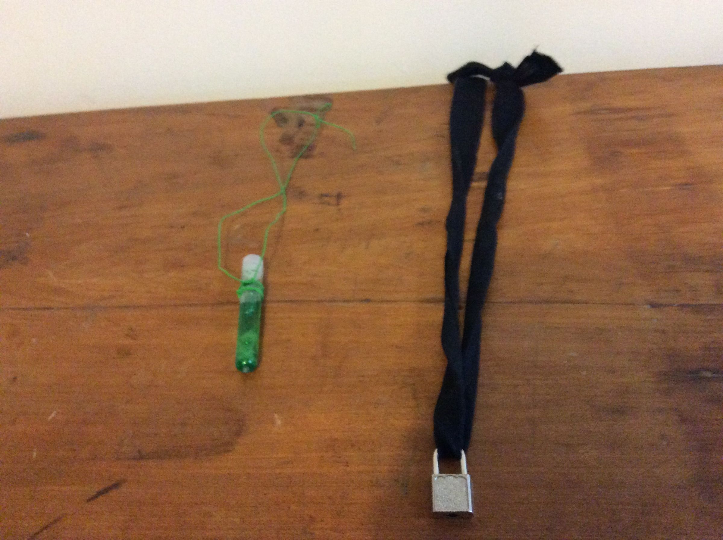 Lock and Tube Necklaces