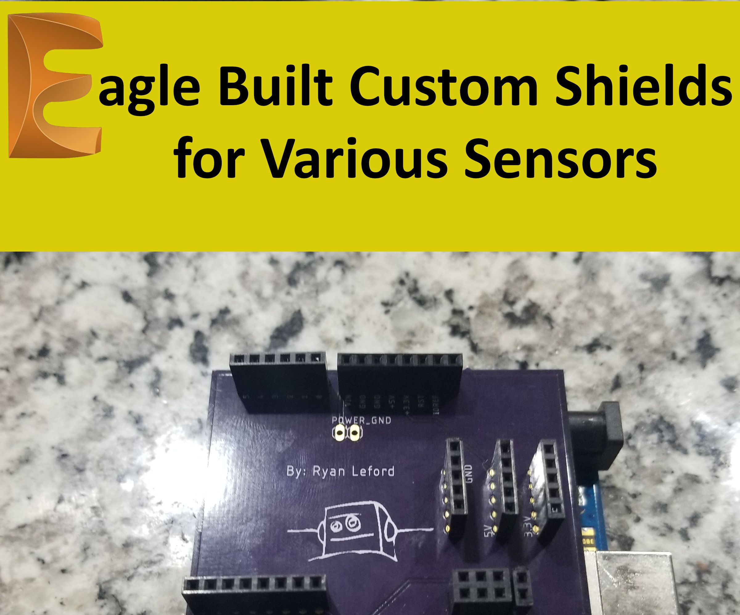 Use Eagle to Make Custom Sensor Shields With Example Project