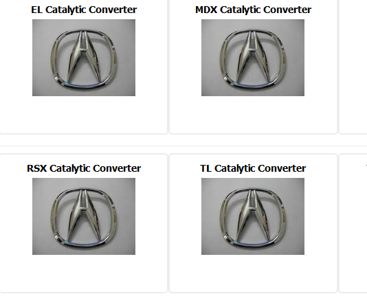 Acura Catalytic Converters at Muffler Express