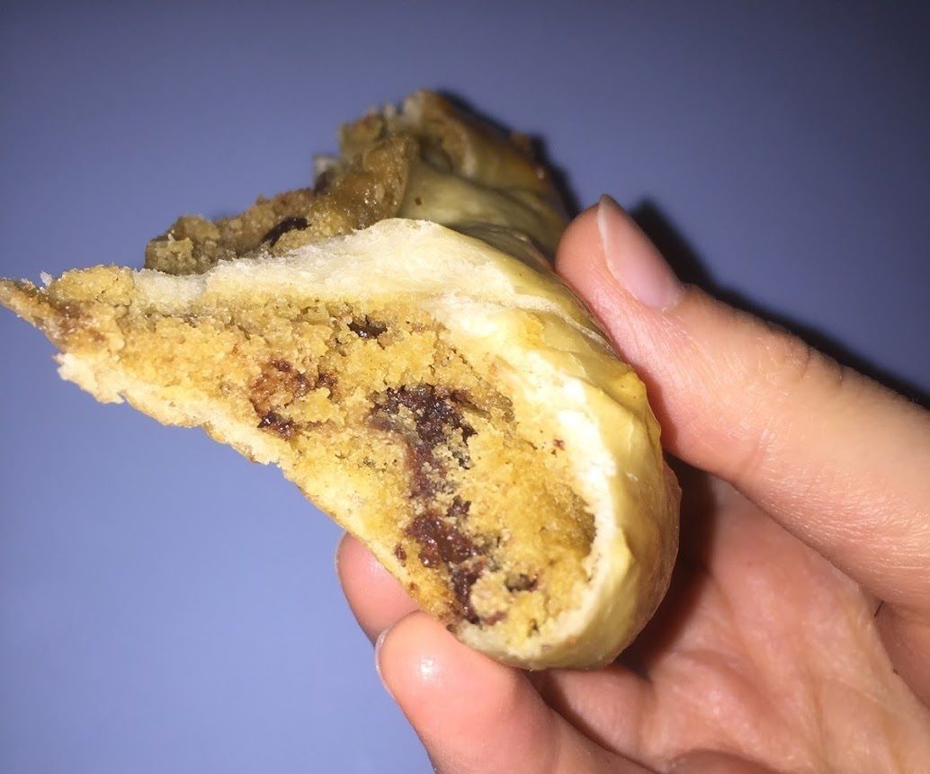 Chocolate Chip Cookie Stuffed Hot Pretzel