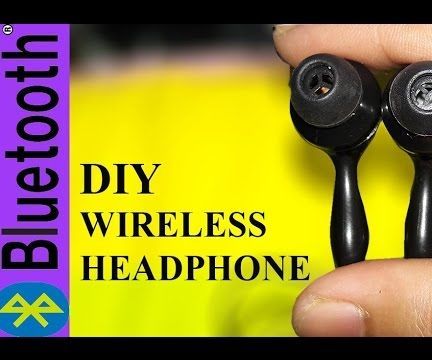 How to make wire Headphone Wireless  Broken Headphone-  Bluetooth Life Hack