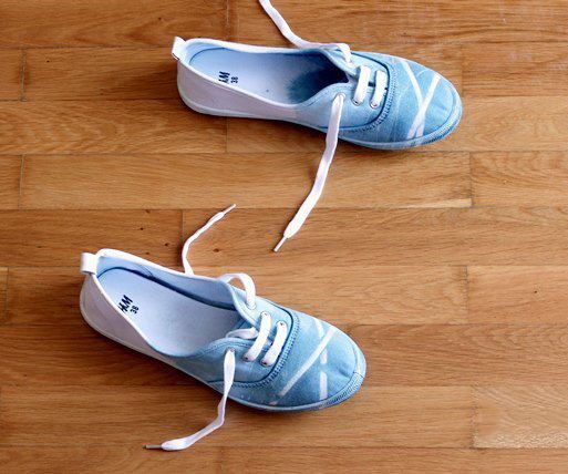 High Fashion Gradient Tie Dye Shoes DIY Instruction