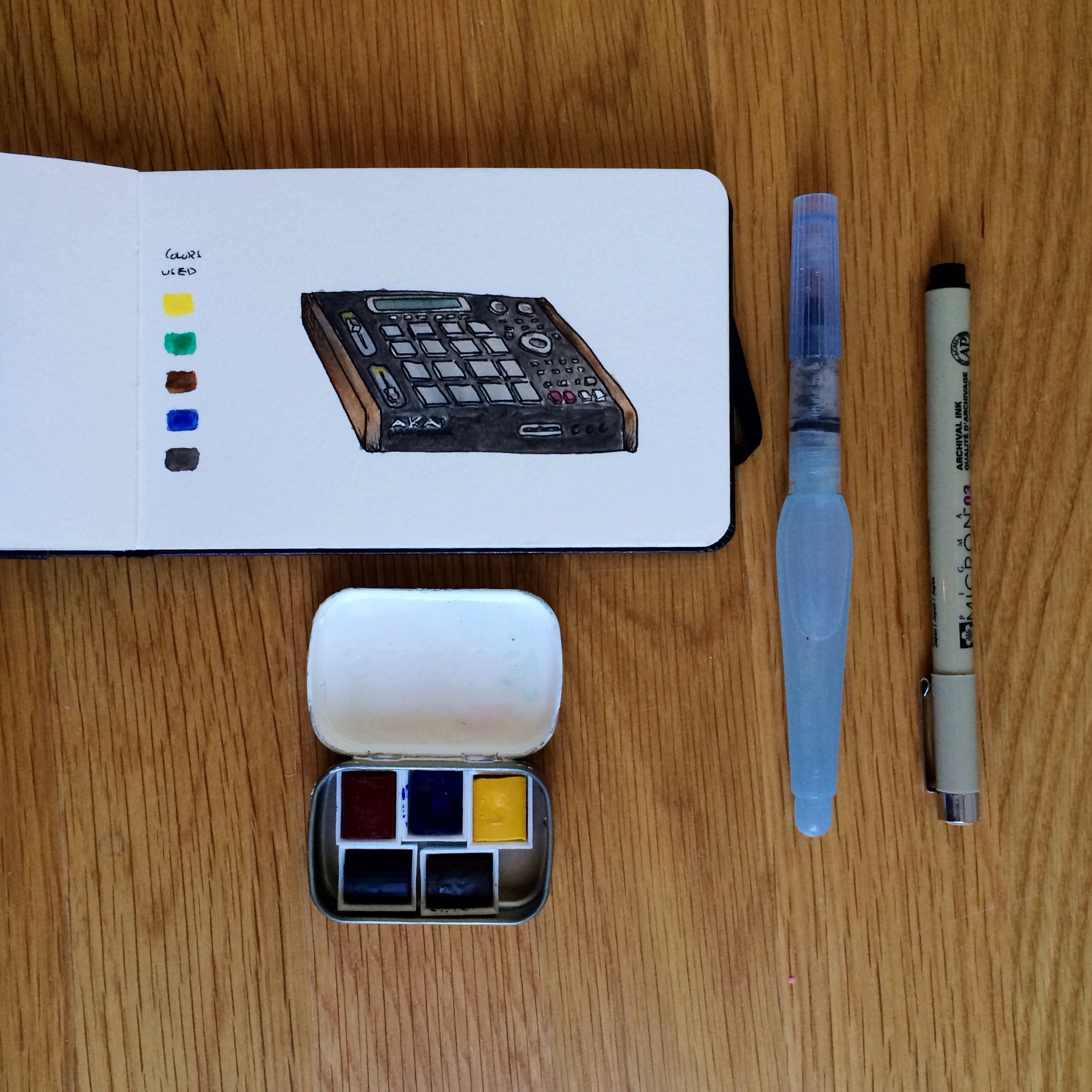 Tiny Altoids Watercolor Paint Set