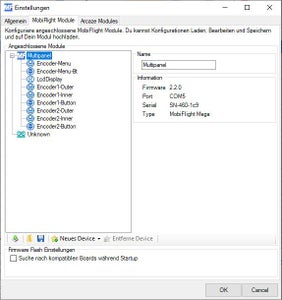 Configuring the Attached Input and Outupt