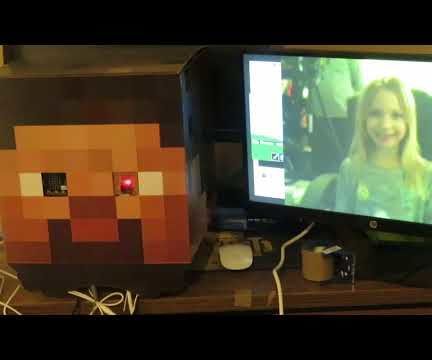 Micro:bit Triggered Minecraft Selfie Wall Project