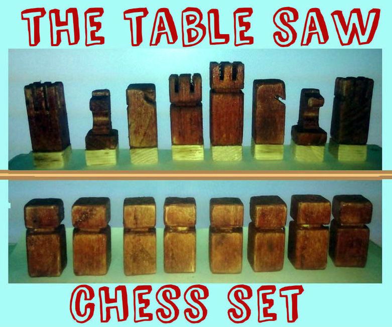 the table saw chess set