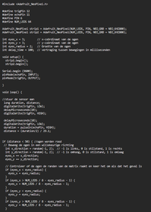 Code Voor Afstandsensor