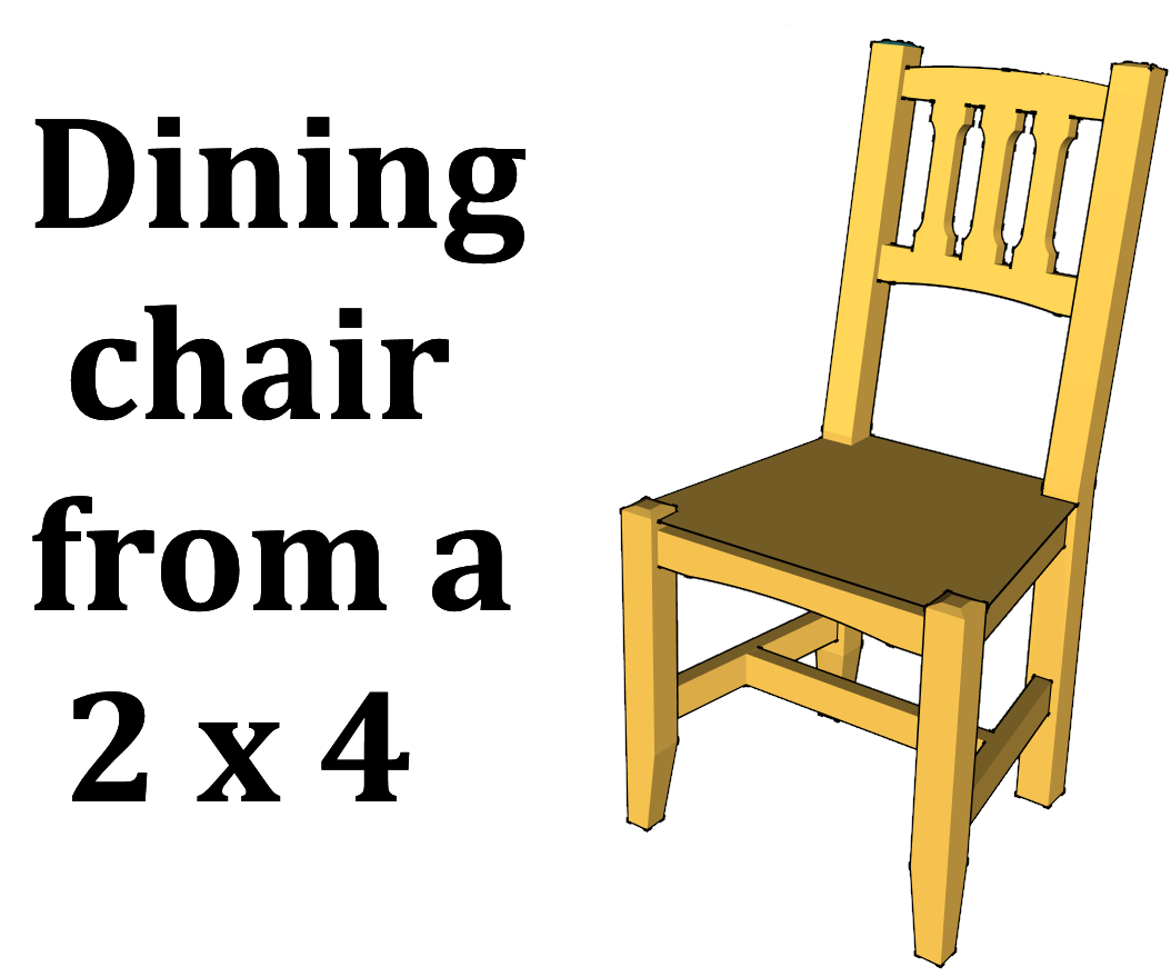 Dining Chair From a 2x4