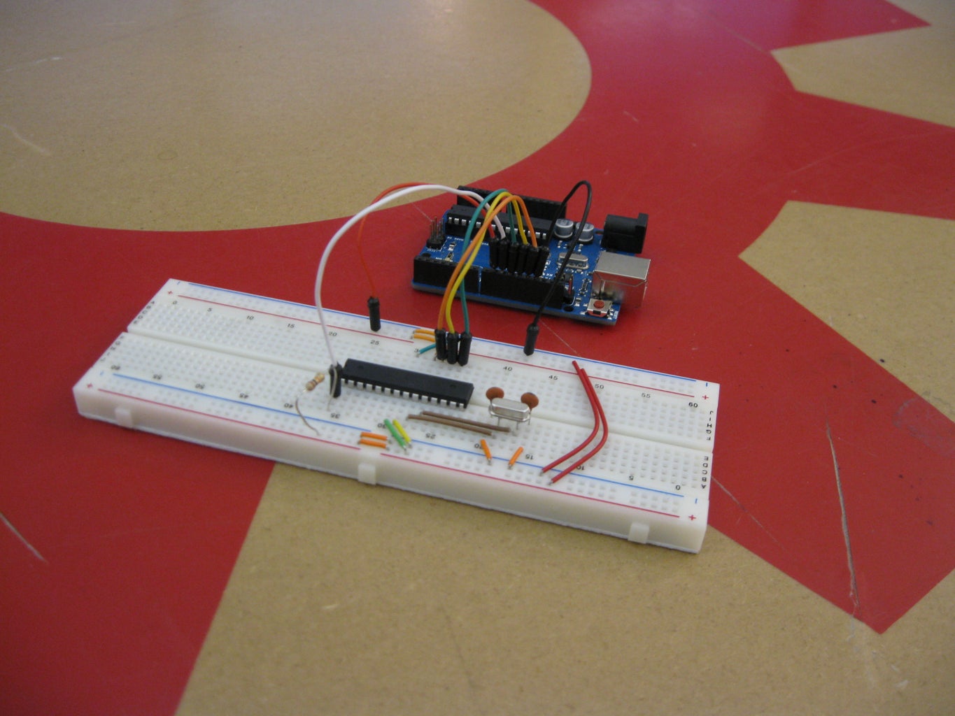 Bootloading and Mounting Arduino Atmega328 - I Made It at TechShop : 8 ...