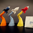 Blast Off Rocket Papercraft DIY Project