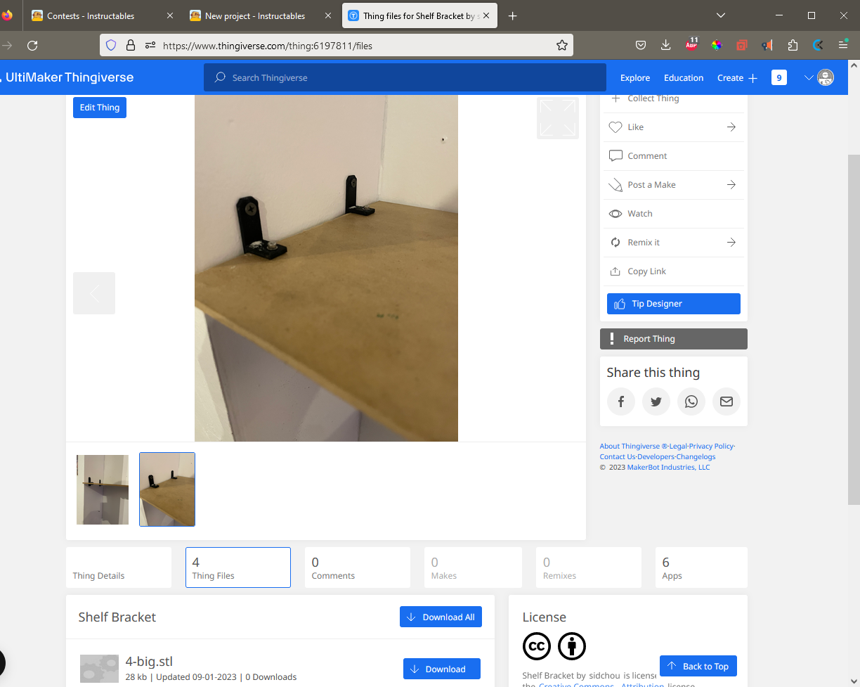 Wall Mount Shelf Bracket