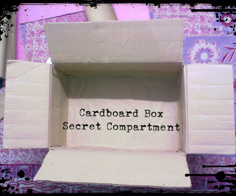 Cardboard Box Secret Compartment/Fake Bottom.