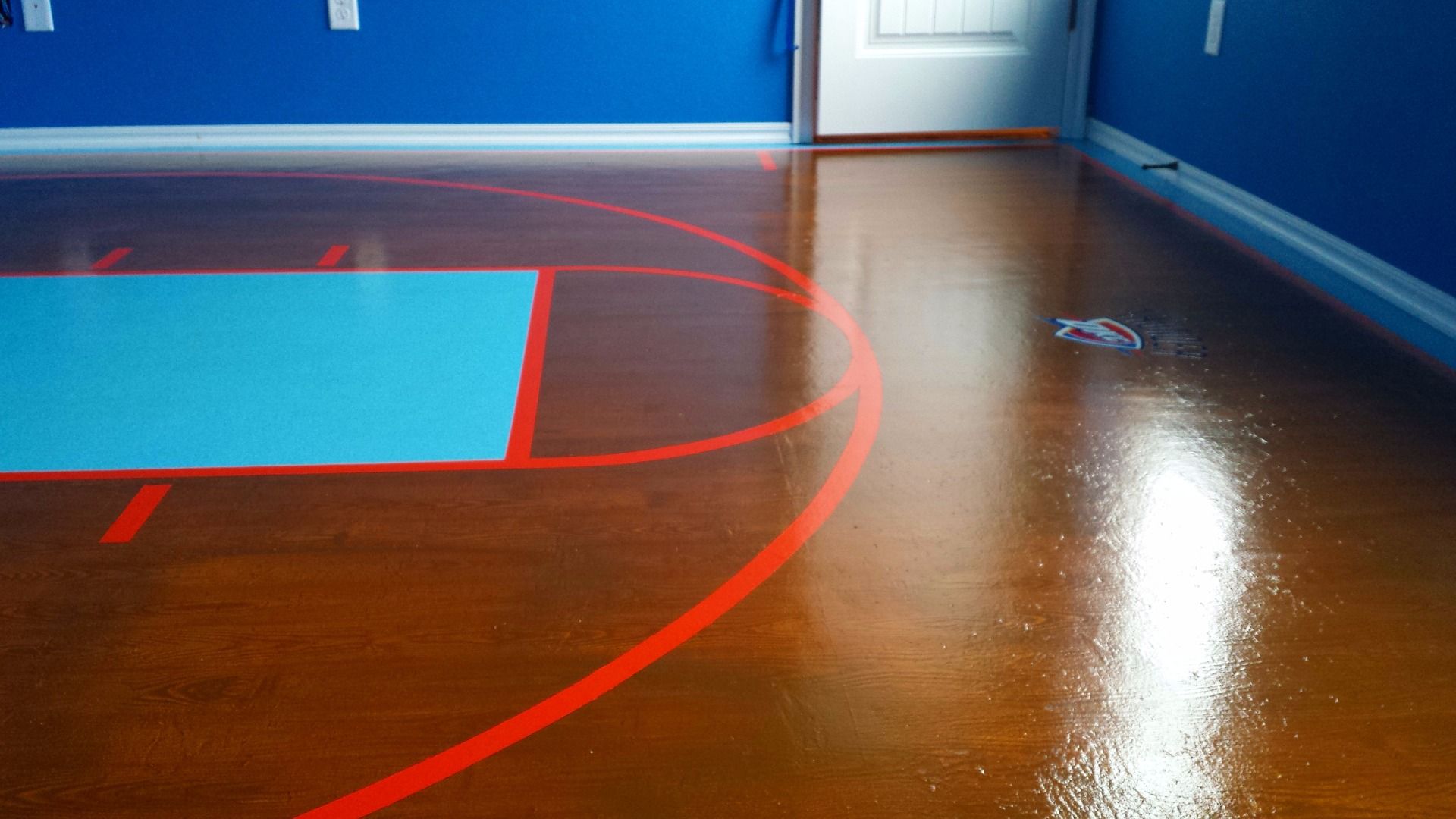 Painted Plywood Subfloor Basketball Court 11 Steps (with Pictures