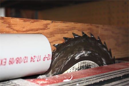 Divide the PVC Pipe in Halves