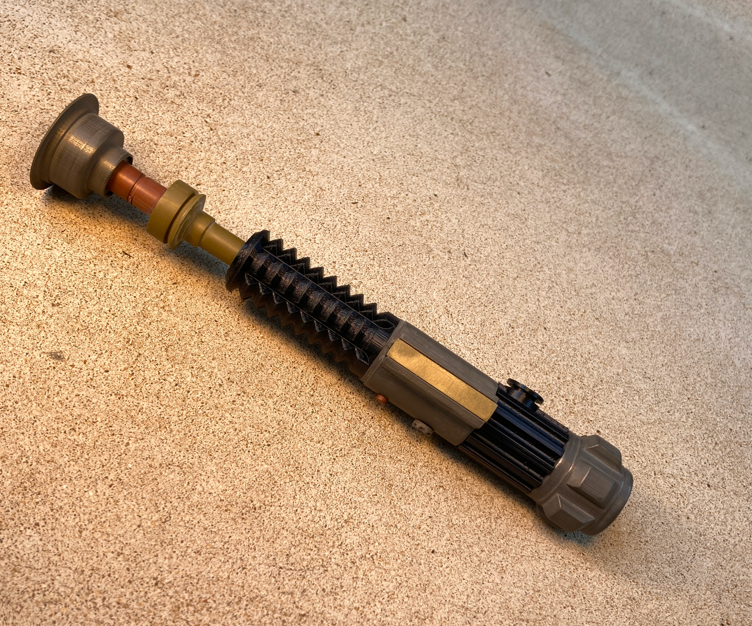 Obi-Wan Kenobi Lightsaber Hilt From Star Wars Episode III: Revenge of the Sith | Extremely Precise Replica 3D Printed PLA-Metal Composite