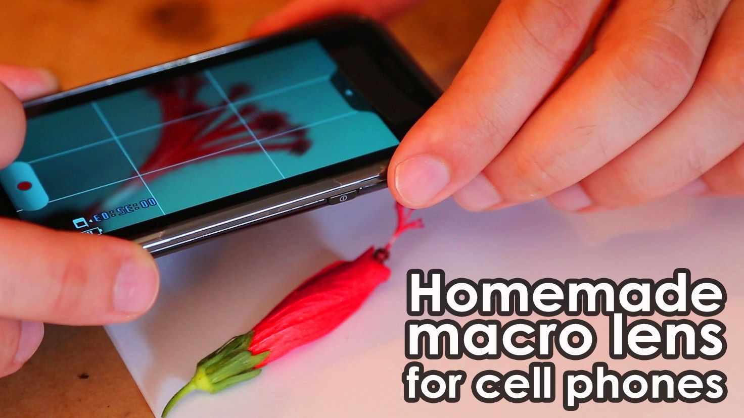 Homemade Macro Lens for Camera Phones