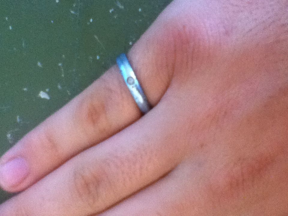 Zinc and Snake Bone Ring