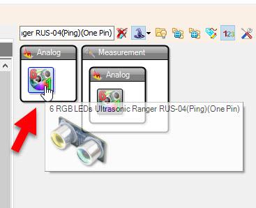 In Visuino Add & Set Components